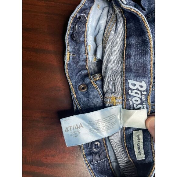 B’gosh Blue Jeans Boys 4T Super Skinny Denim Jeans - Picture 6 of 6